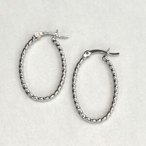 🆕 sterling silver hoop earrings hoops